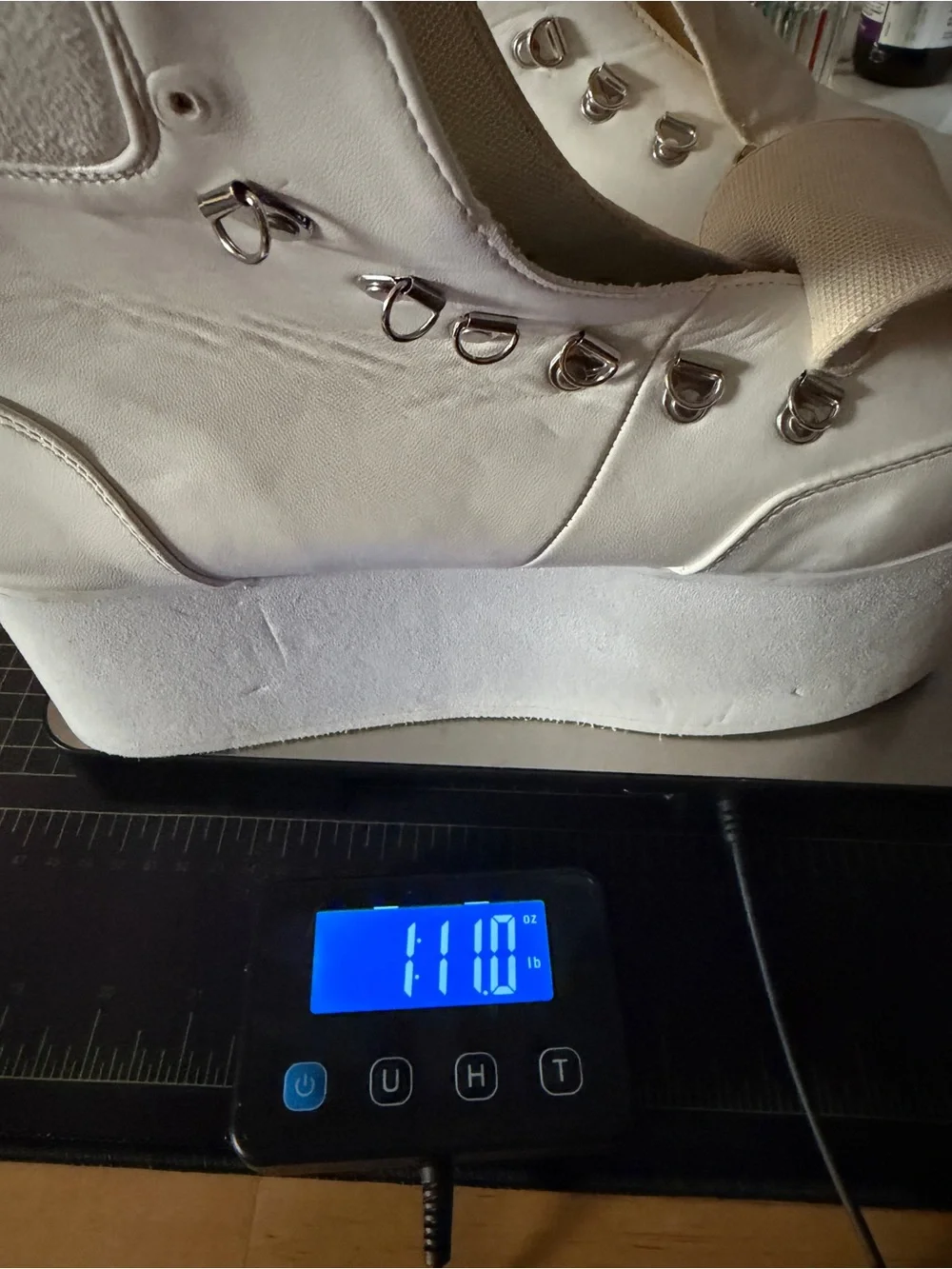 N.Y.L.A. Lunar / All Time High ankle platform boots BK-E909 in white Dolls Kill